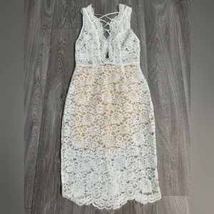 House of CB white dress